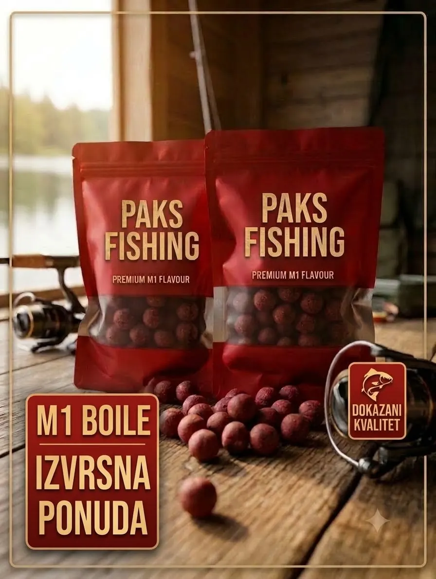 M1 boile u crvenim kesama Paks Fishing